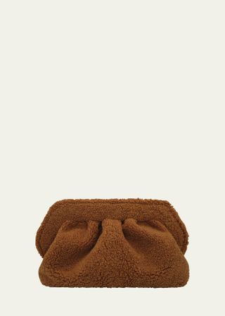 Themoire + Bio Recycled Faux-Fur Clutch Bag