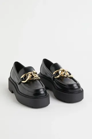 H&M + Chain-Detail Chunky Loafers