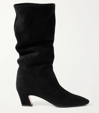 Aquazzura + Valois 50 Suede Knee Boots