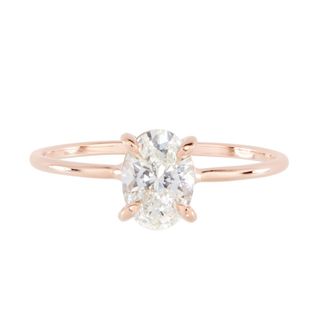 Catbird Wedding + The Swan Solitaire, Oval (Cultivated Diamond)