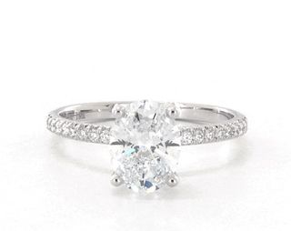 James Allen + Lab-Created Oval Cut Diamond Engagement Ring