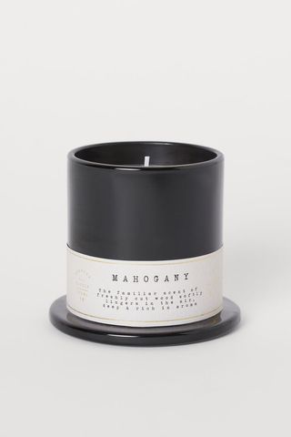 H&M + Mahogany Scented Candle in Glass Holder