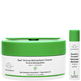Drunk Elephant + Slaai Makeup-Melting Butter Cleanser and Bamboo Booster Exfoliant