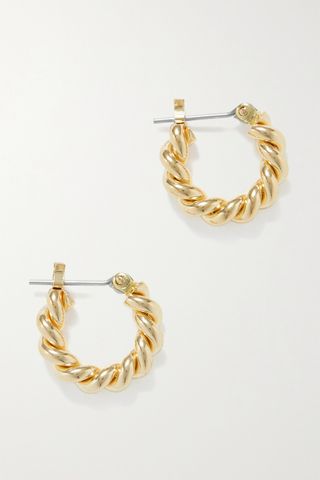 Laura Lombardi + Gold-Plated Hoop Earrings