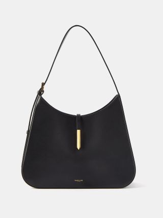 Demellier + Tokyo Midi Leather Shoulder Bag