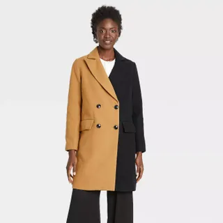 Who What Wear x Target + Colorblock Overcoat