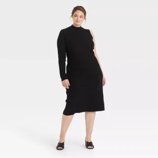 Who What Wear x Target + Long Sleeve Sweater Dress