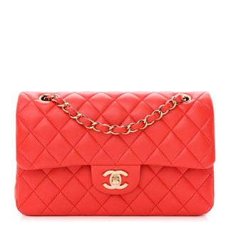 Chanel + Lambskin Quilted Small Double Flap