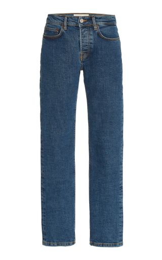 Jeanerica + Classic Rigid Mid-Rise Organic Cotton Cropped Tapered-Leg Jeans