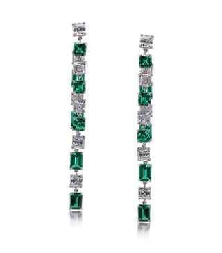 CARAT* + Nona Emerald Green Drop Earrings