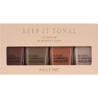 Nails Inc + Keep It Tonal Nail Polish Quad Gift Set