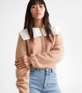 & Other Stories + Frill Cuff Knit Cardigan