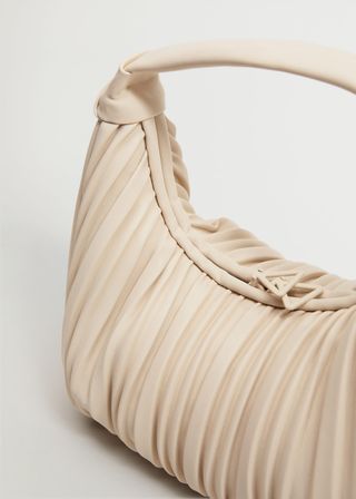 Mango + Pleats Baguette Bag