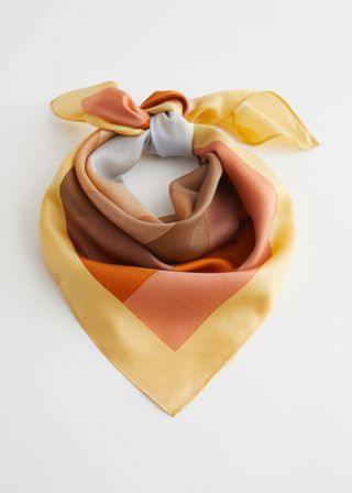 
Other Stories + Striped Mulberry Silk Blend Scarf