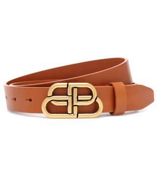 Balenciaga + BB Leather Belt