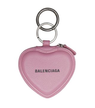 Balenciaga + Cash Heart Mirror Keychain