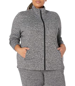 Amazon Essentials + Brushed Tech Stretch Full-Zip Jacket