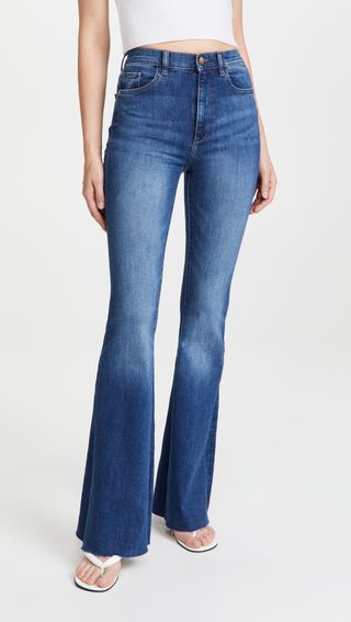 DL1961 + Rachel Flare Ultra High Rise Instasculpt Jeans