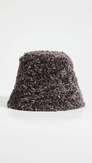 Adrienne Landau + Faux Sherpa Bucket Hat