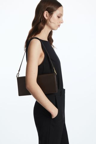 COS + Minimal Shoulder Bag - Leather