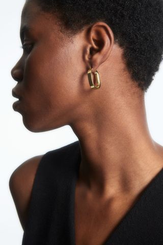 COS + Oval Hoop Earrings