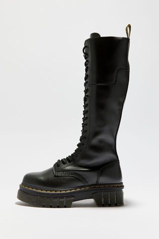 Dr. Martens + Audrick Leather Knee-High Platform Boots