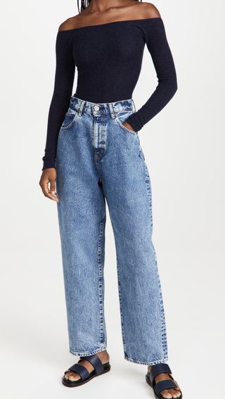 Moussy Vintage + San Jose Wide Tapered Jeans