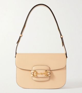 Gucci + Horsebit 1955 Medium Textured-Leather Shoulder Bag