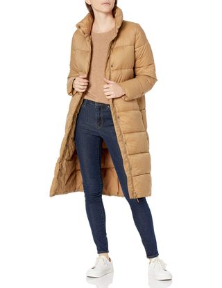 Amazon Essentials + Midweight Water Resistant Cocoon Puffer Coat