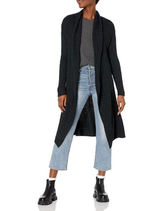 Amazon Essentials + Oversized Open Front Knee Length Sweater Coat