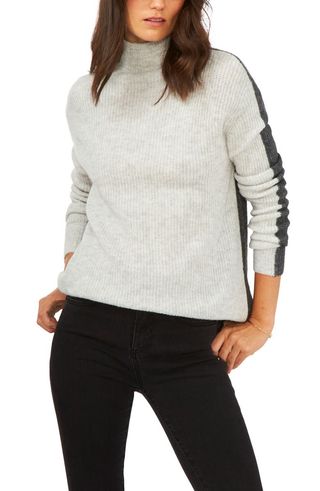 Vince Camuto + Colorblock Ribbed Sweater