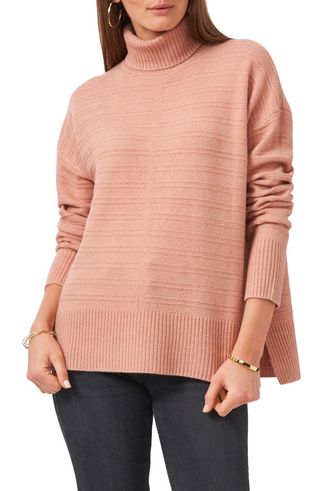 Vince Camuto + Textured Turtleneck Sweater