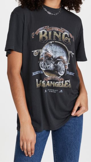 Anine Bing + Lili Tee Biker T-Shirt