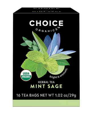 Choice Organic Teas + Organic Herbal Tea Mint Sage