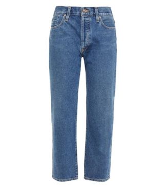 Goldsign + The Low Slung Cropped Mid-Rise Straight-Leg Jeans