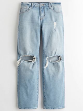 Hollister + Low-Rise Dad Jeans