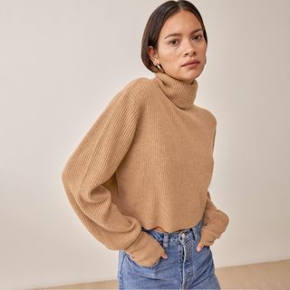 Reformation + Luisa Cropped Cashmere Sweater