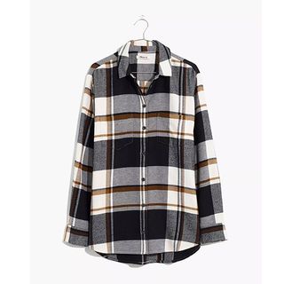 Madewell + Flannel Sunday Shirt in Bromley Plaid