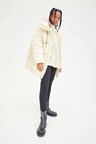 H&M + Faux Shearling-Lined Leather Boots