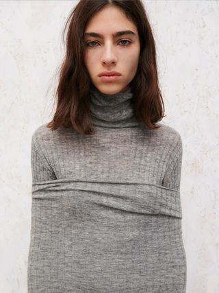 Zara + Wool and Alpaca Blend Turtleneck Sweater