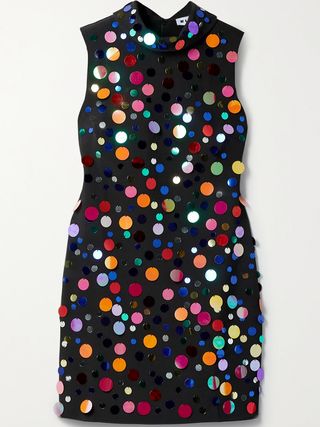 Rixo + Candice Paillette-Embellished Crepe Mini Dress