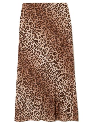 Rixo + Kelly Leopard-Print Chiffon Midi Skirt