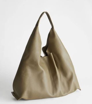 & Other Stories + Smooth Leather Tote Bag