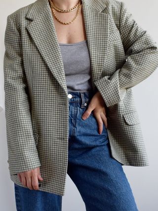 Vintage + Wool / Cashmere Italian Blazer