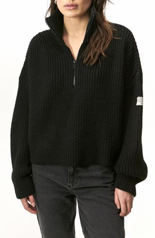 BDG + Fisherman Half Zip Sweater