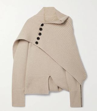 Peter Do + Asymmetric Wool Sweater