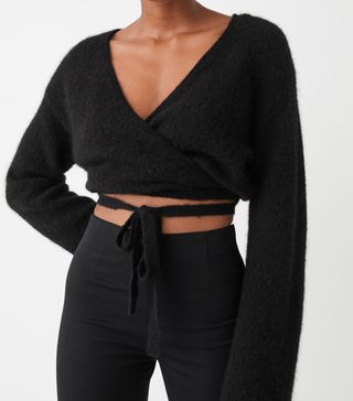 & Other Storie + Criss Cross Wrap Cardigan