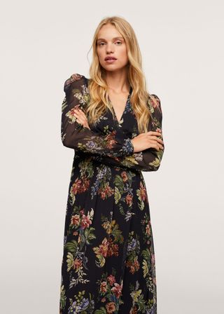 Mango + Floral Print Dress