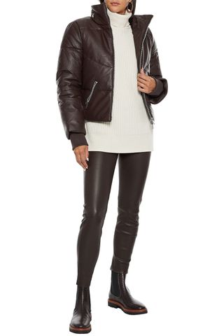W118 by Walter Baker + Edwina Quilted Leather Bomber Jacket