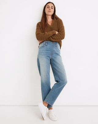 Madewell + Roadtripper Supersoft Pull-On Jeans in Keefe Wash
